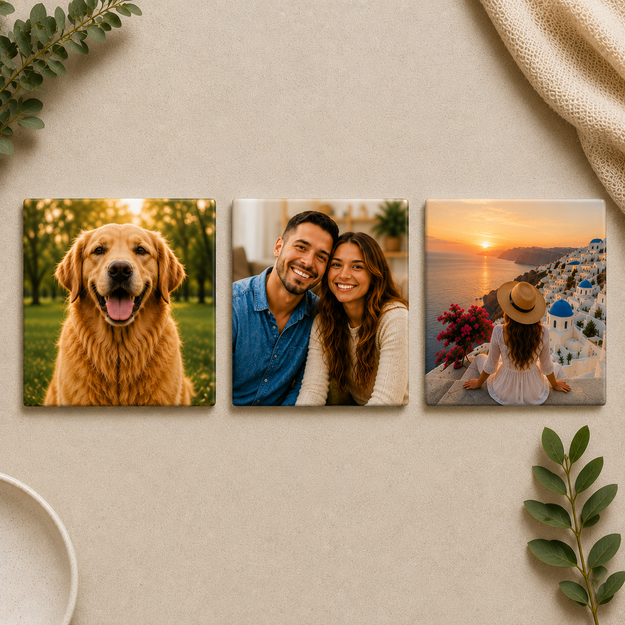 2.5 x 2.5" Square Custom Photo Magnets