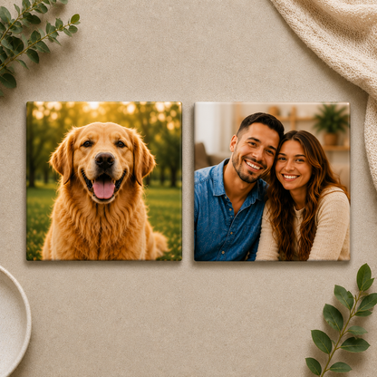 2.5 x 2.5" Square Custom Photo Magnets